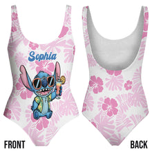 Load image into Gallery viewer, Personalized Women's Ohana Swimsuit & Quick-Dry Beach Towel Set