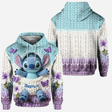 Load image into Gallery viewer, Personalized Blue Ohana Hoodie & Leggings Set for Kids