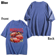 Load image into Gallery viewer, Personalized Cars Wash T-shirt Custom Name Gift for Kids