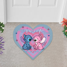 Load image into Gallery viewer, Personalized Heart-Shaped Doormat for Couples Home Decor Gift