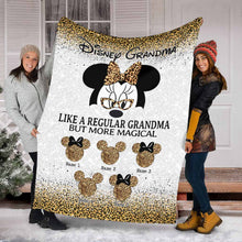 Load image into Gallery viewer, Personalized Disney Grandma Blanket Custom Names Gift for Mother's Day