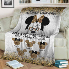 Load image into Gallery viewer, Personalized Disney Grandma Blanket Custom Names Gift for Mother's Day