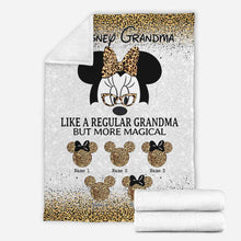 Load image into Gallery viewer, Personalized Disney Grandma Blanket Custom Names Gift for Mother's Day
