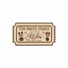 Load image into Gallery viewer, Personalized Mouse Shaped Doormat Custom Family Name Fun Gift