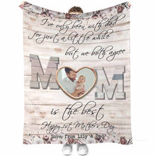 Load image into Gallery viewer, Personalized Mother's Day Blanket Unique Custom Gift for Mom