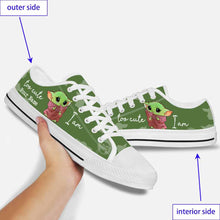 Load image into Gallery viewer, Personalized Too Cute Low Top Shoes Custom Name Gift