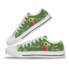 Load image into Gallery viewer, Personalized Too Cute Low Top Shoes Custom Name Gift
