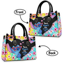 Load image into Gallery viewer, Personalized Ohana Leather Handbag Custom Name Gift for Her