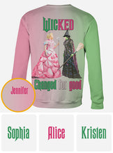 Load image into Gallery viewer, Personalized Witch All Over Shirt Custom Name Gift for Halloween