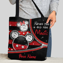 Load image into Gallery viewer, Personalized Magical Mouse Ears Tote Bag Custom Name Gift