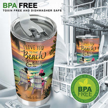 Load image into Gallery viewer, Personalized Beach-themed Tumbler Custom Design Gift for Couples