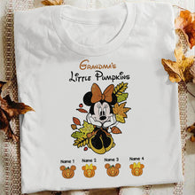 Load image into Gallery viewer, Personalized Grandma T-Shirt & Hoodie with Little Pumpkins Design