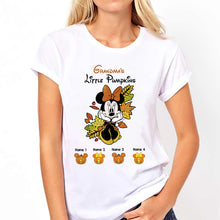 Load image into Gallery viewer, Personalized Grandma T-Shirt & Hoodie with Little Pumpkins Design