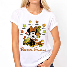 Load image into Gallery viewer, Personalized Blessed Grandma T-Shirt & Hoodie with Custom Names