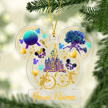 Load image into Gallery viewer, Personalized 50th Anniversary Magic Mouse Ears Ornament Custom Gift