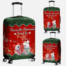 Load image into Gallery viewer, Personalized Christmas Mouse Luggage Cover Custom Names Travel Gift