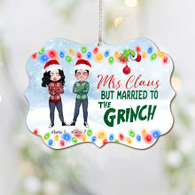 Load image into Gallery viewer, Personalized Mrs Claus Christmas Couple Ornament Custom Gift