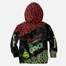 Load image into Gallery viewer, Personalized Grinch Couple Hoodie and Leggings Set for Christmas