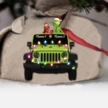 Load image into Gallery viewer, Personalized Christmas Car Ornament Custom Names Double-Sided Gift