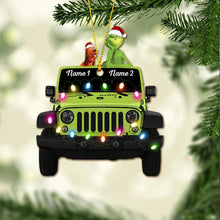Load image into Gallery viewer, Personalized Christmas Car Ornament Custom Names Double-Sided Gift