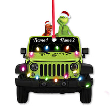 Load image into Gallery viewer, Personalized Christmas Car Ornament Custom Names Double-Sided Gift