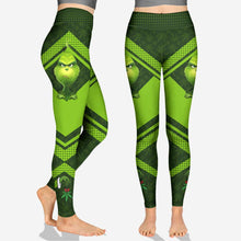Load image into Gallery viewer, Personalized Christmas Hoodie and Leggings Grinch Design Gift