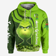Load image into Gallery viewer, Personalized Christmas Hoodie and Leggings Grinch Design Gift