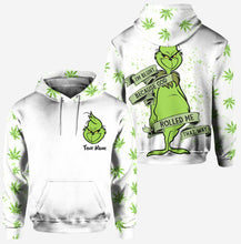 Load image into Gallery viewer, Personalized Christmas Weed Hoodie & Leggings Set for Adults