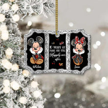 Load image into Gallery viewer, Personalized Christmas Mouse Ornament Double-Sided Aluminum Gift for Couples