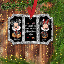 Load image into Gallery viewer, Personalized Christmas Mouse Ornament Double-Sided Aluminum Gift for Couples