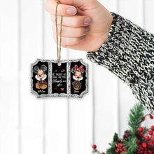 Load image into Gallery viewer, Personalized Christmas Mouse Ornament Double-Sided Aluminum Gift for Couples