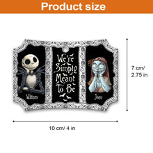 Load image into Gallery viewer, Personalized Christmas Nightmare Scalloped Aluminium Ornament Gift for Couples