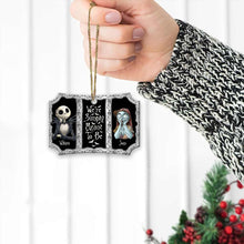 Load image into Gallery viewer, Personalized Christmas Nightmare Scalloped Aluminium Ornament Gift for Couples