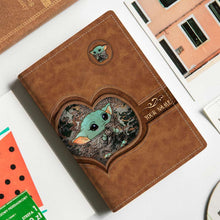 Load image into Gallery viewer, Personalized PU Leather Passport Holder Custom Name Gift for Traveler