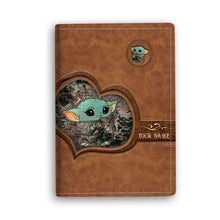 Load image into Gallery viewer, Personalized PU Leather Passport Holder Custom Name Gift for Traveler