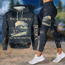 Load image into Gallery viewer, Personalized Polar Express Christmas Hoodie & Leggings Set