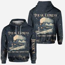 Load image into Gallery viewer, Personalized Polar Express Christmas Hoodie & Leggings Set