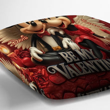 Load image into Gallery viewer, Personalized Valentine's Mouse Throw Pillow with Names