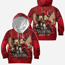 Load image into Gallery viewer, Personalized Valentine Mickey & Minnie All Over Shirt for Couples