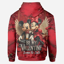 Load image into Gallery viewer, Personalized Valentine Mickey & Minnie All Over Shirt for Couples