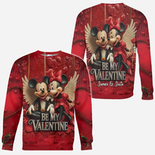 Load image into Gallery viewer, Personalized Valentine Mickey & Minnie All Over Shirt for Couples