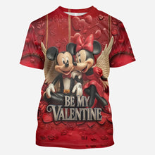 Load image into Gallery viewer, Personalized Valentine Mickey & Minnie All Over Shirt for Couples