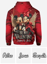 Load image into Gallery viewer, Personalized Valentine Mickey & Minnie All Over Shirt for Couples