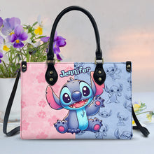 Load image into Gallery viewer, Personalized Ohana Leather Handbag with Name Gift for Her