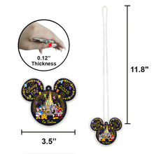 Load image into Gallery viewer, Personalized Disney Photo Car Ornament Custom Name Gift