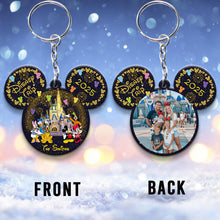 Load image into Gallery viewer, Personalized Photo Keychain Disney Trip Gift for Family