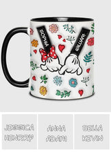 Load image into Gallery viewer, Personalized You & Me Accent Mug Custom Names Gift for Couple