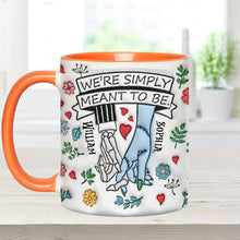 Load image into Gallery viewer, Personalized Accent Mug Customized Couple Gift Meant to Be
