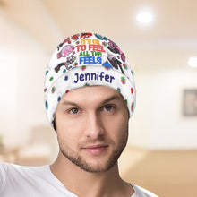 Load image into Gallery viewer, Personalized Beanie Hat Custom Name Gift for Kids & Teens