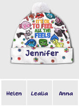 Load image into Gallery viewer, Personalized Beanie Hat Custom Name Gift for Kids & Teens